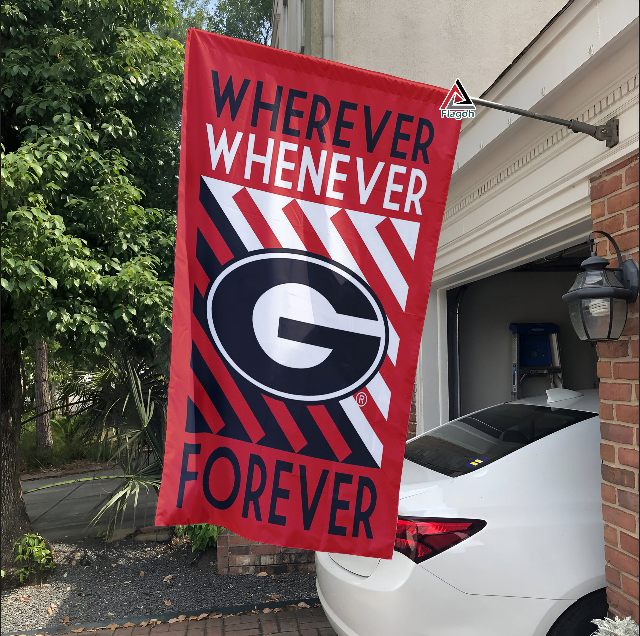 Georgia Bulldogs Forever Fan Flag, NCAA Sport Fans Outdoor Flag - Image 2