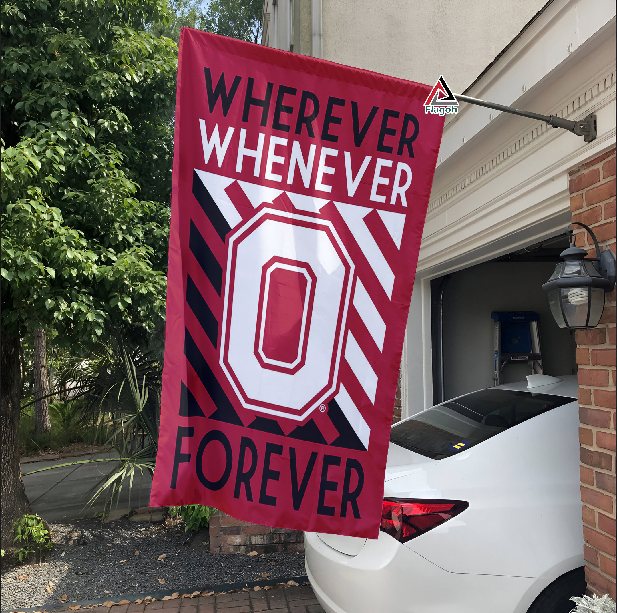 Ohio State Buckeye Forever Fan Flag, NCAA Sport Fans Outdoor Flag - Image 2