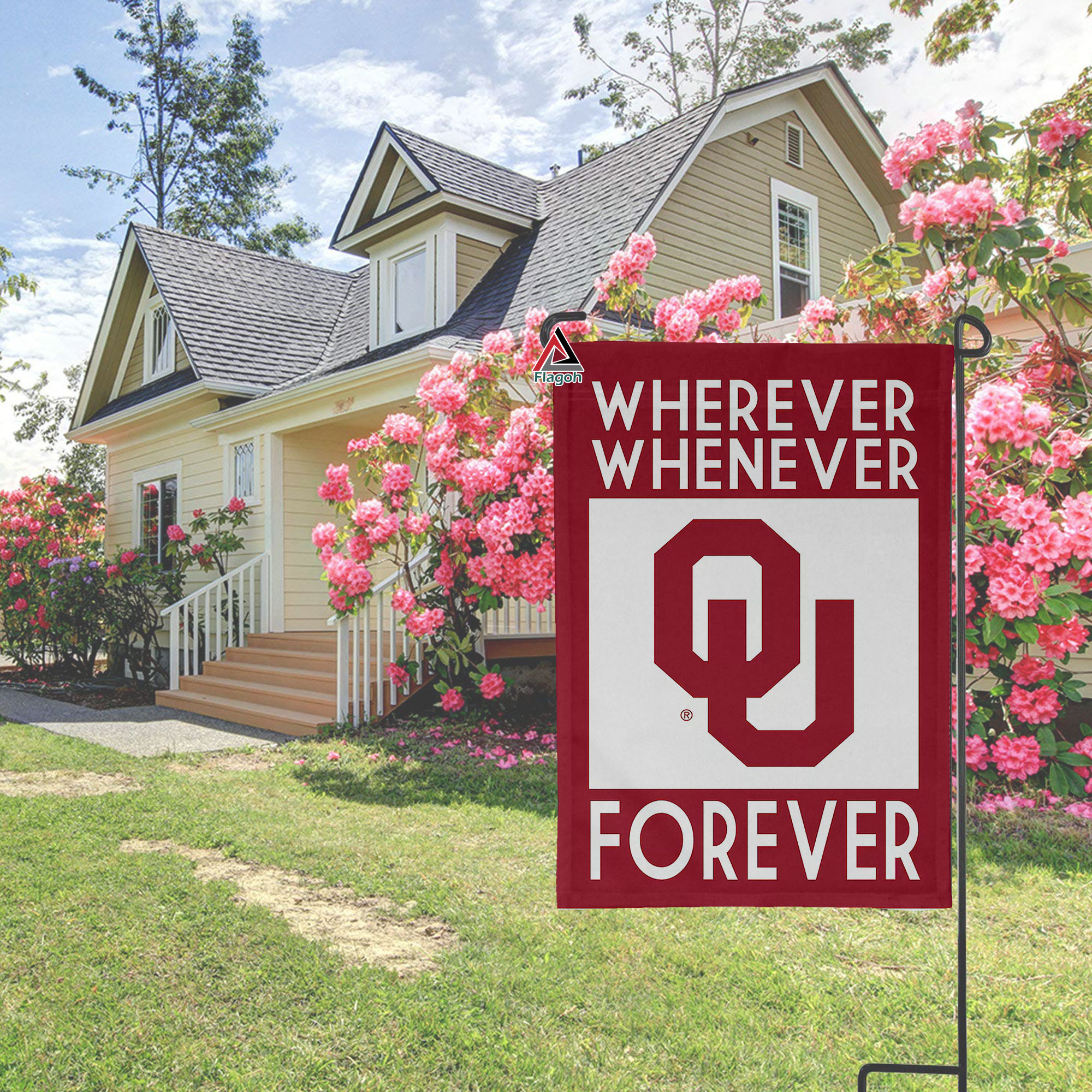 Oklahoma Sooners Forever Fan Flag, NCAA Sport Fans Outdoor Flag - Image 3