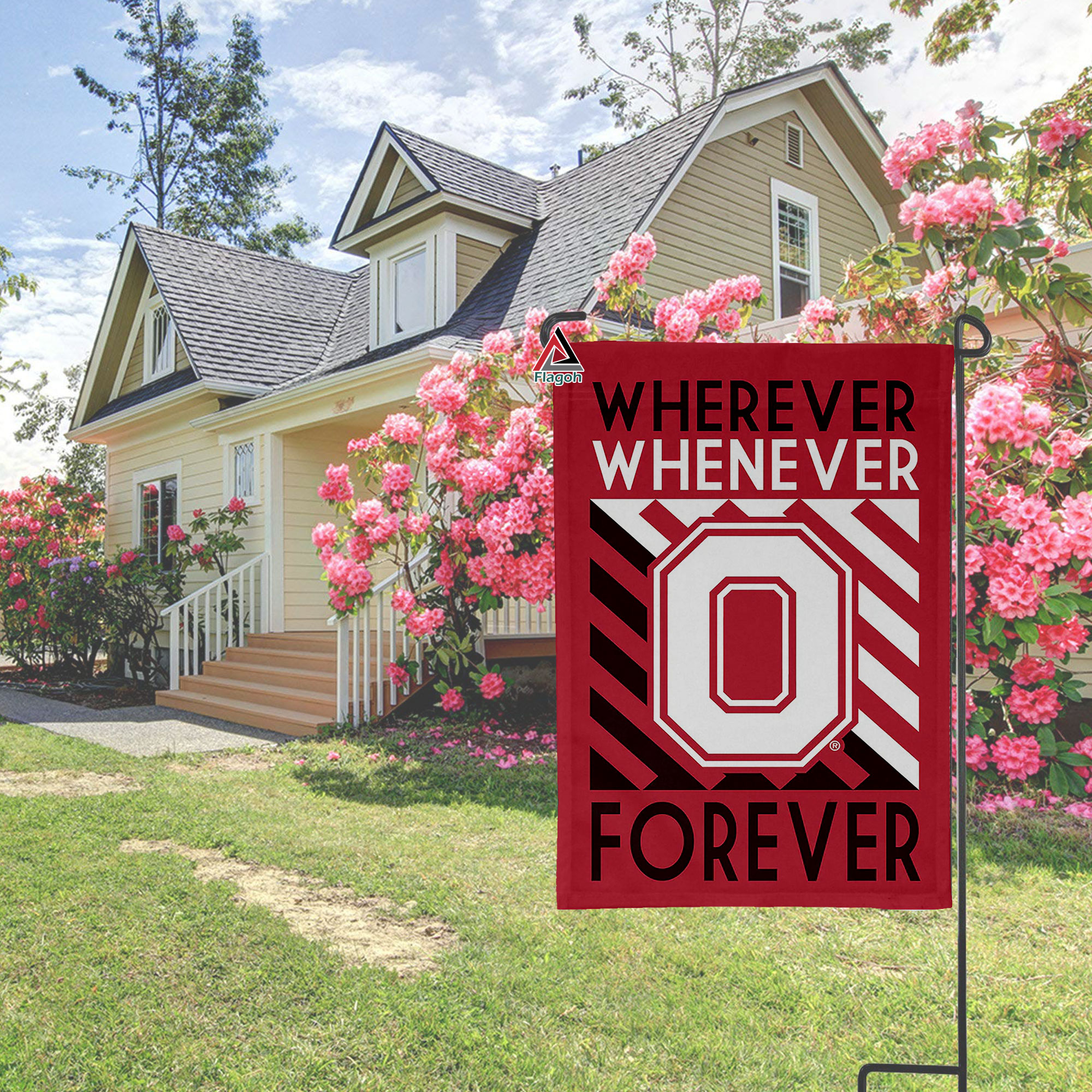 Ohio State Buckeye Forever Fan Flag, NCAA Sport Fans Outdoor Flag - Image 3