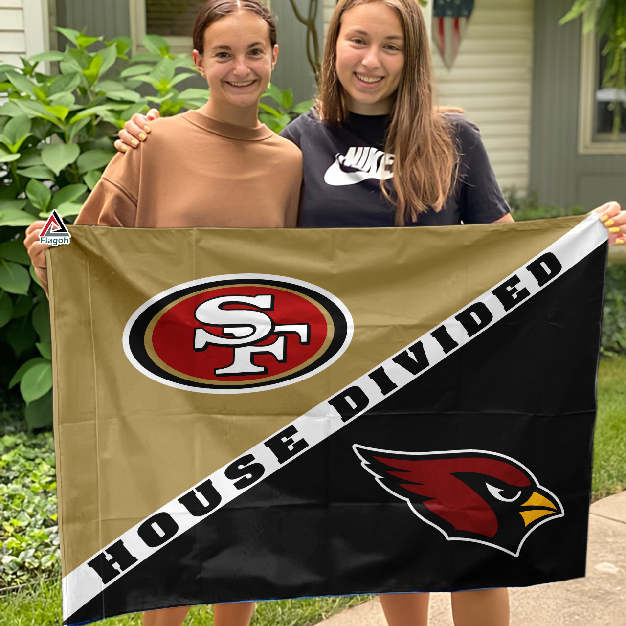 49ers vs Cardinals House Divided Flag, NFL House Divided Flag - Image 3