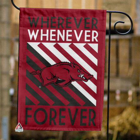 Arkansas Razorbacks Forever Fan Flag, NCAA Sport Fans Outdoor Flag
