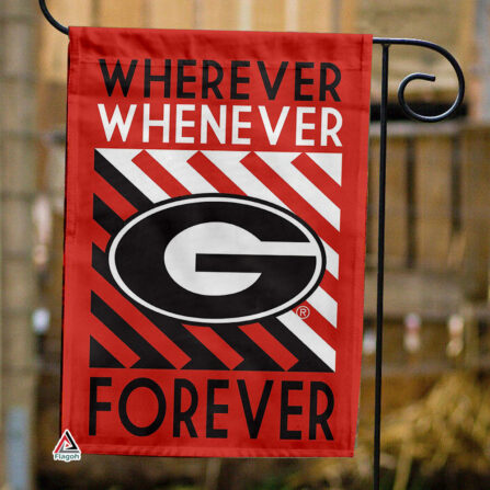 Georgia Bulldogs Forever Fan Flag, NCAA Sport Fans Outdoor Flag