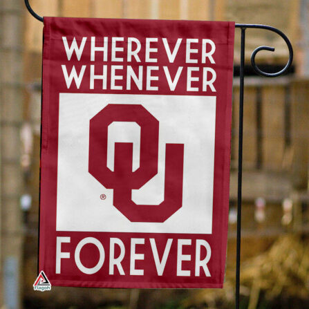 Oklahoma Sooners Forever Fan Flag, NCAA Sport Fans Outdoor Flag