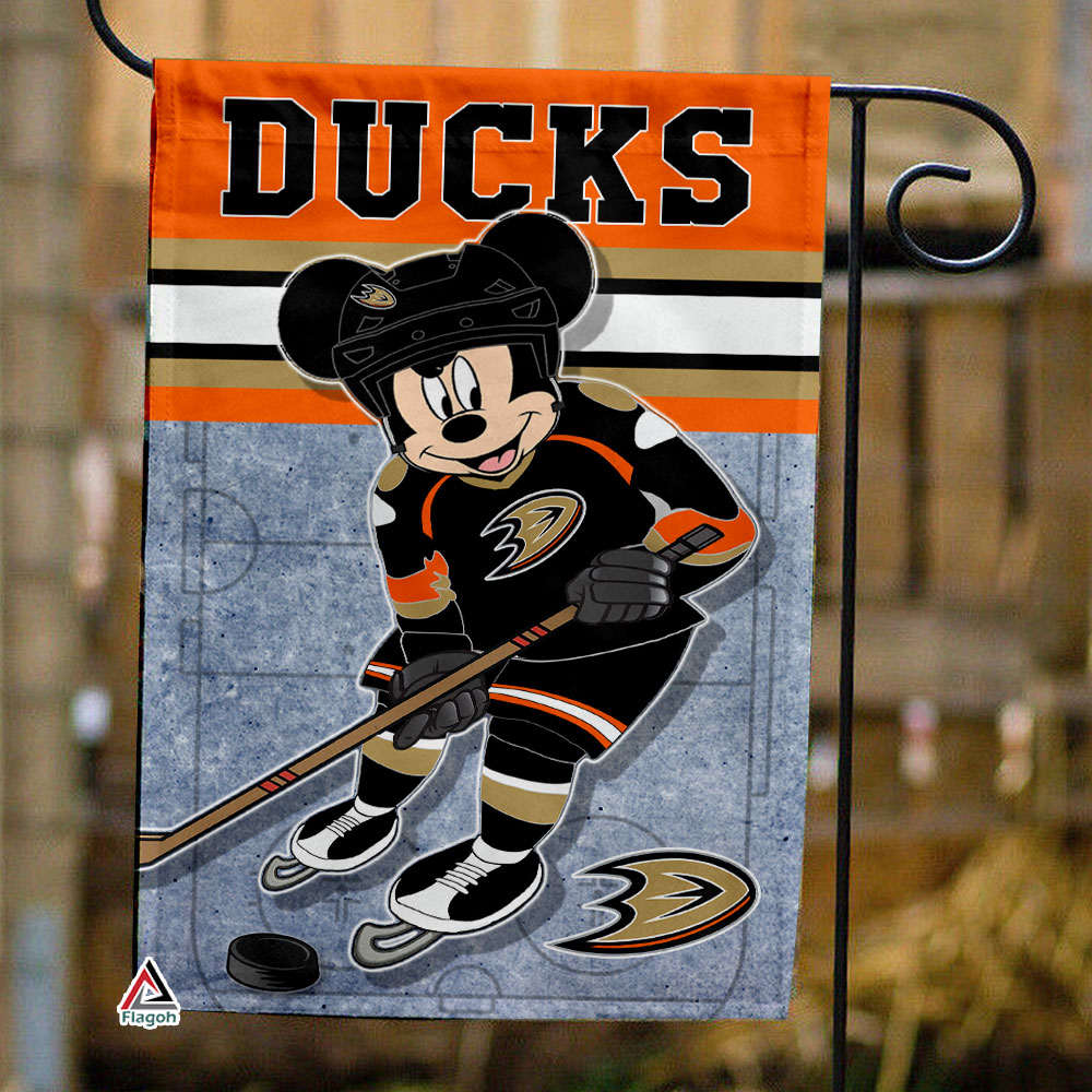 Anaheim Ducks x Mickey Hockey Flag, Anaheim Ducks Flag, NHL Premium Flag
