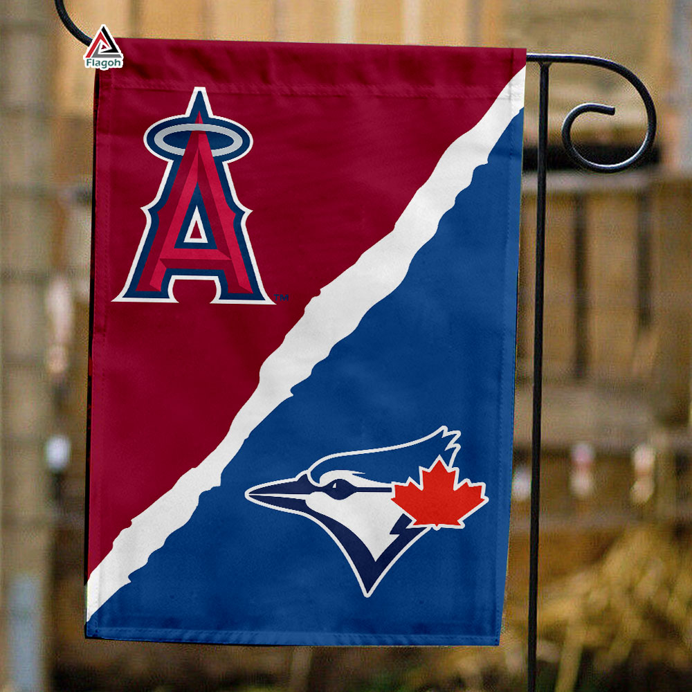 Angels vs Blue Jays House Divided Flag, MLB House Divided Flag