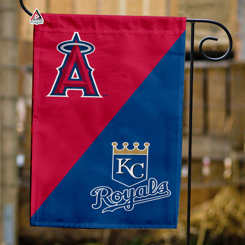 Angels vs Royals House Divided Flag, MLB House Divided Flag