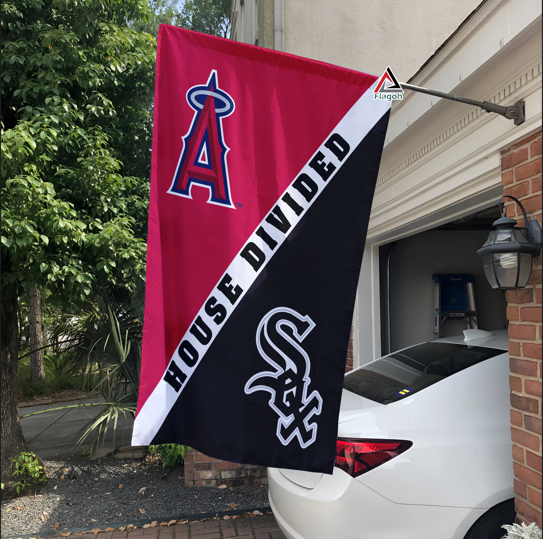 Angels vs White Sox House Divided Flag, MLB House Divided Flag - Image 3