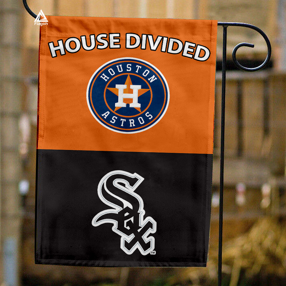 Astros vs White Sox House Divided Flag, MLB House Divided Flag