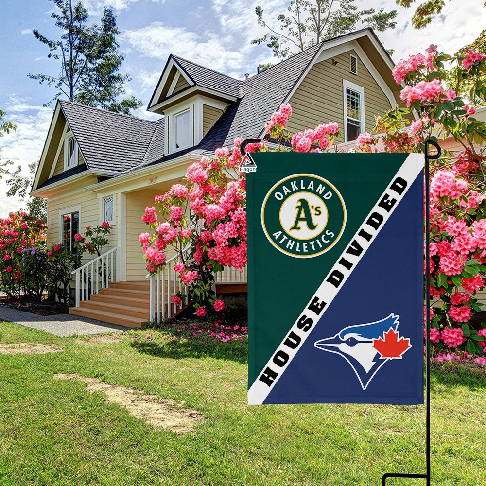 Athletics vs Blue Jays House Divided Flag, MLB House Divided Flag - Image 3