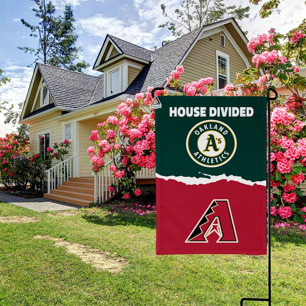 Athletics vs Diamondbacks House Divided Flag, MLB House Divided Flag - Image 3