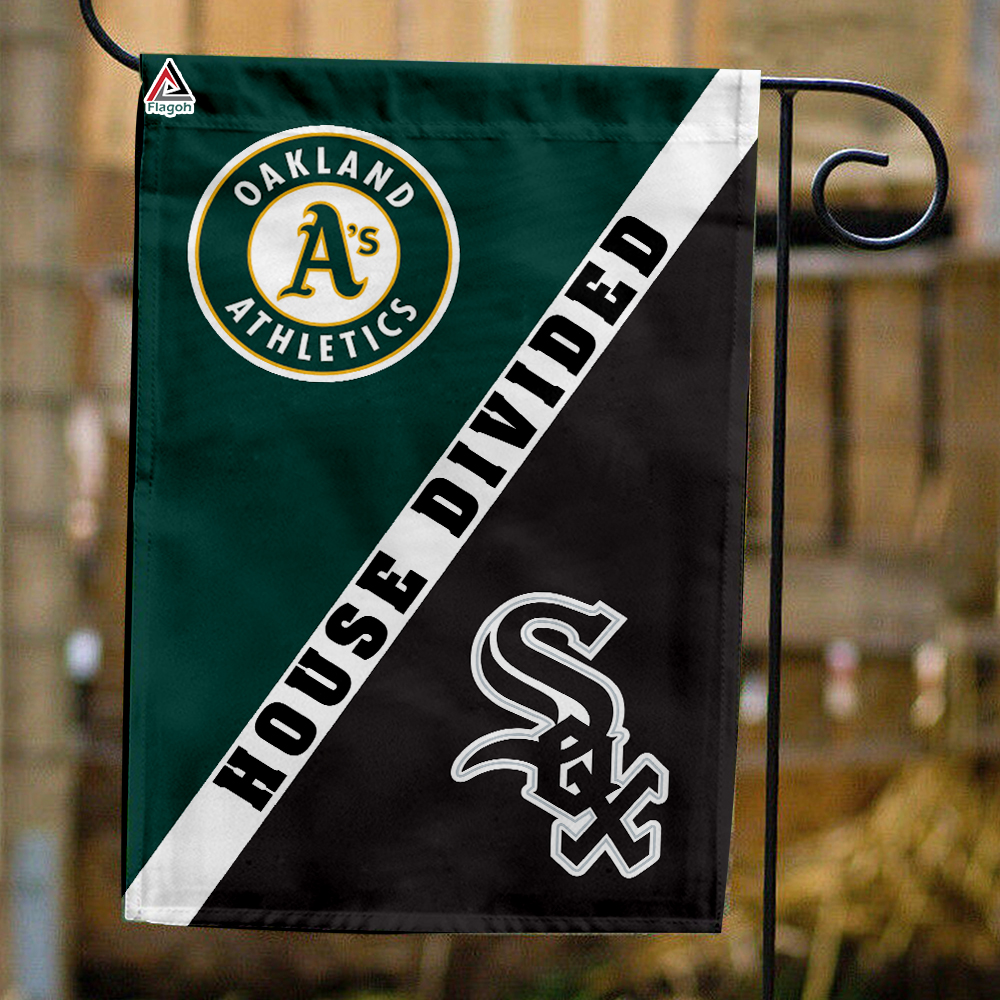 Athletics vs White Sox House Divided Flag, MLB House Divided Flag
