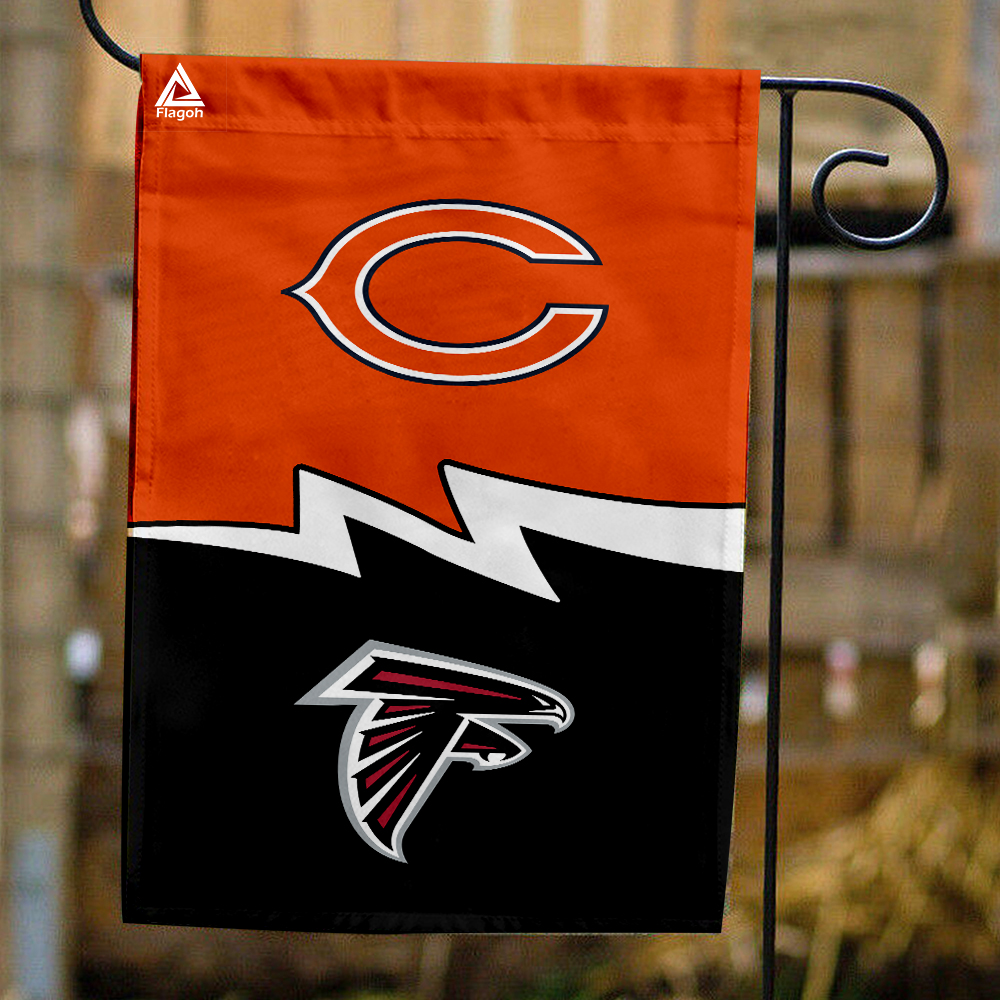 Bears vs Falcons House Divided Flag, NFL House Divided Flag