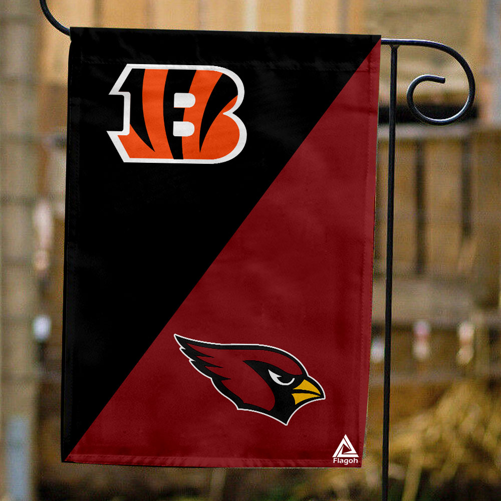 Bengals vs Cardinals House Divided Flag, NFL House Divided Flag