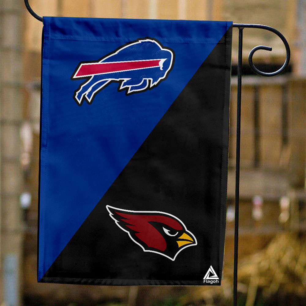 Bills vs Cardinals House Divided Flag, NFL House Divided Flag