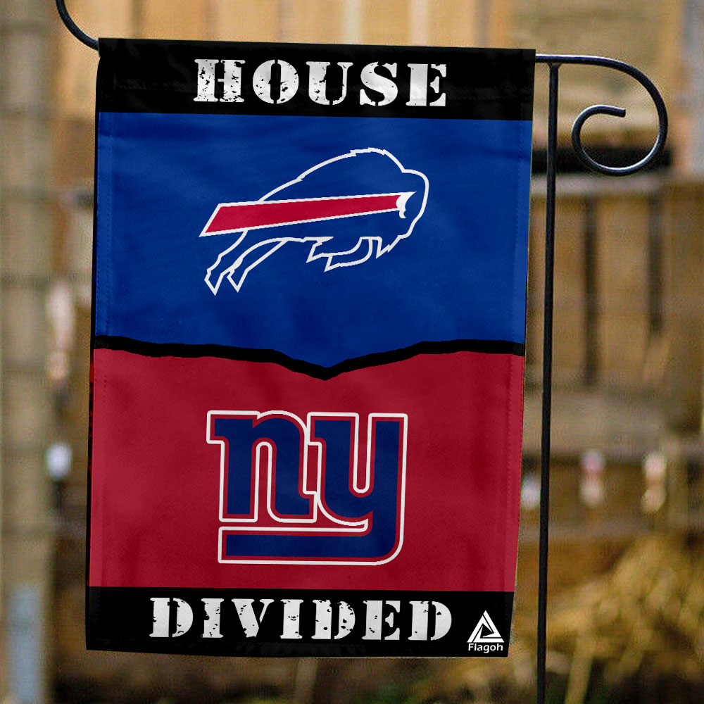 Bills vs Giants House Divided Flag, NFL House Divided Flag