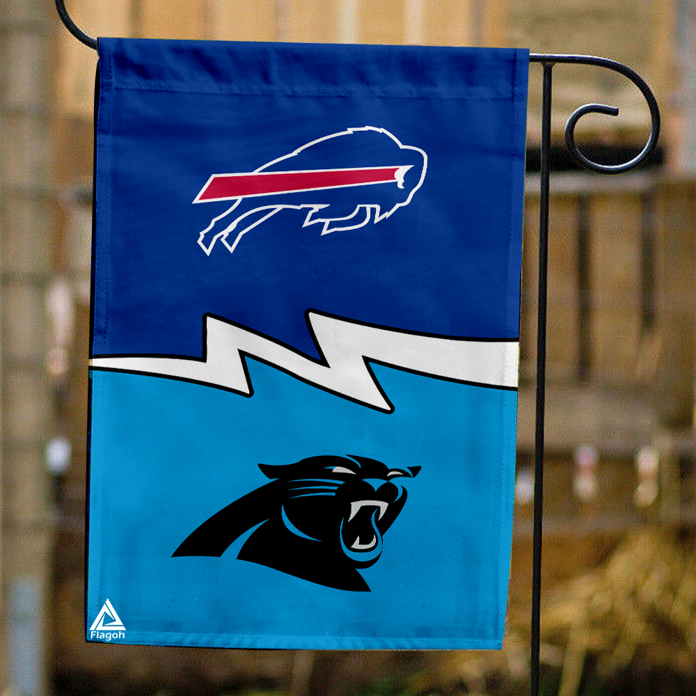 Bills vs Panthers House Divided Flag, NFL House Divided Flag