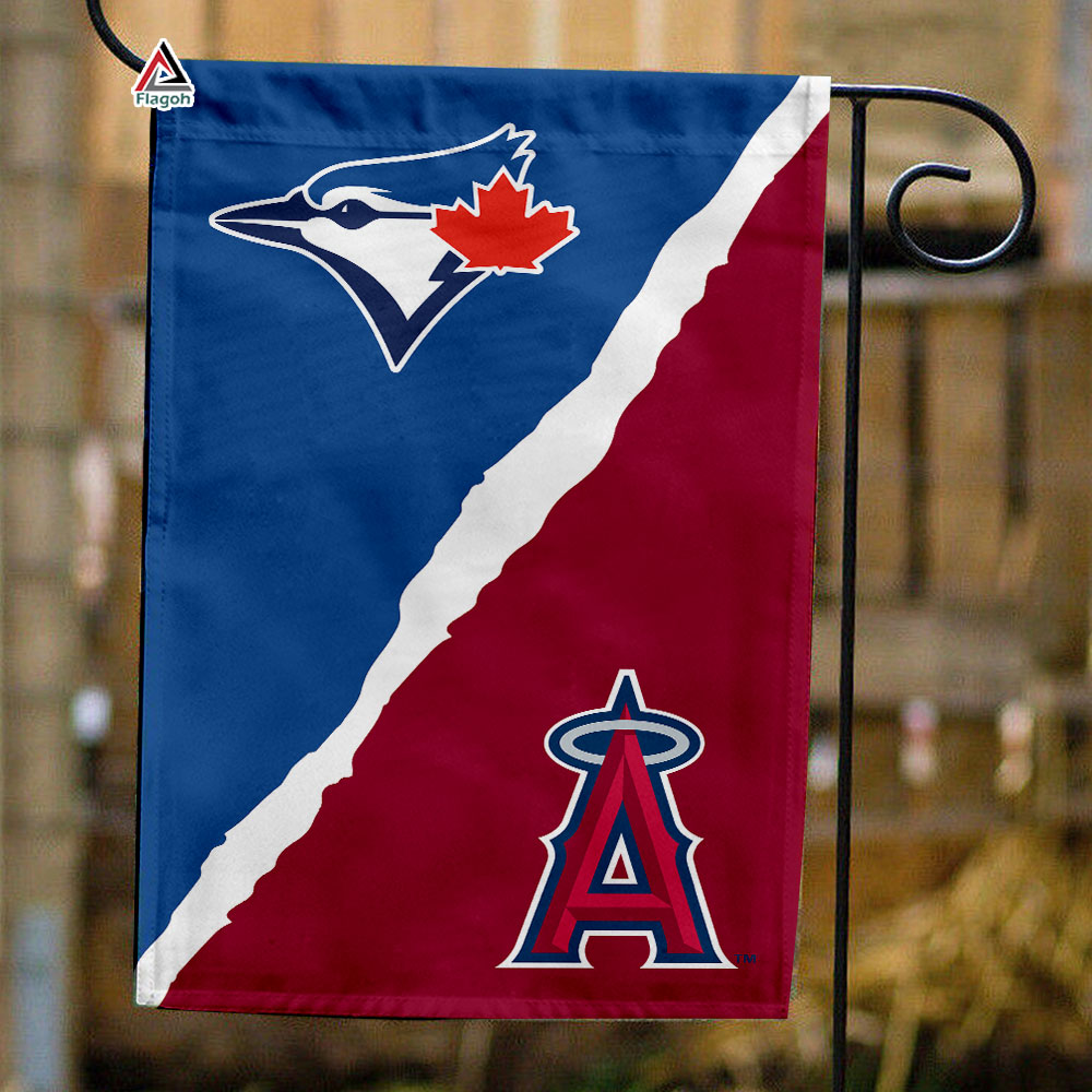 Blue Jays vs Angels House Divided Flag, MLB House Divided Flag