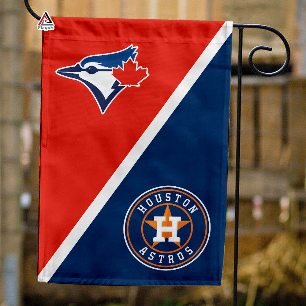Blue Jays vs Astros House Divided Flag, MLB House Divided Flag