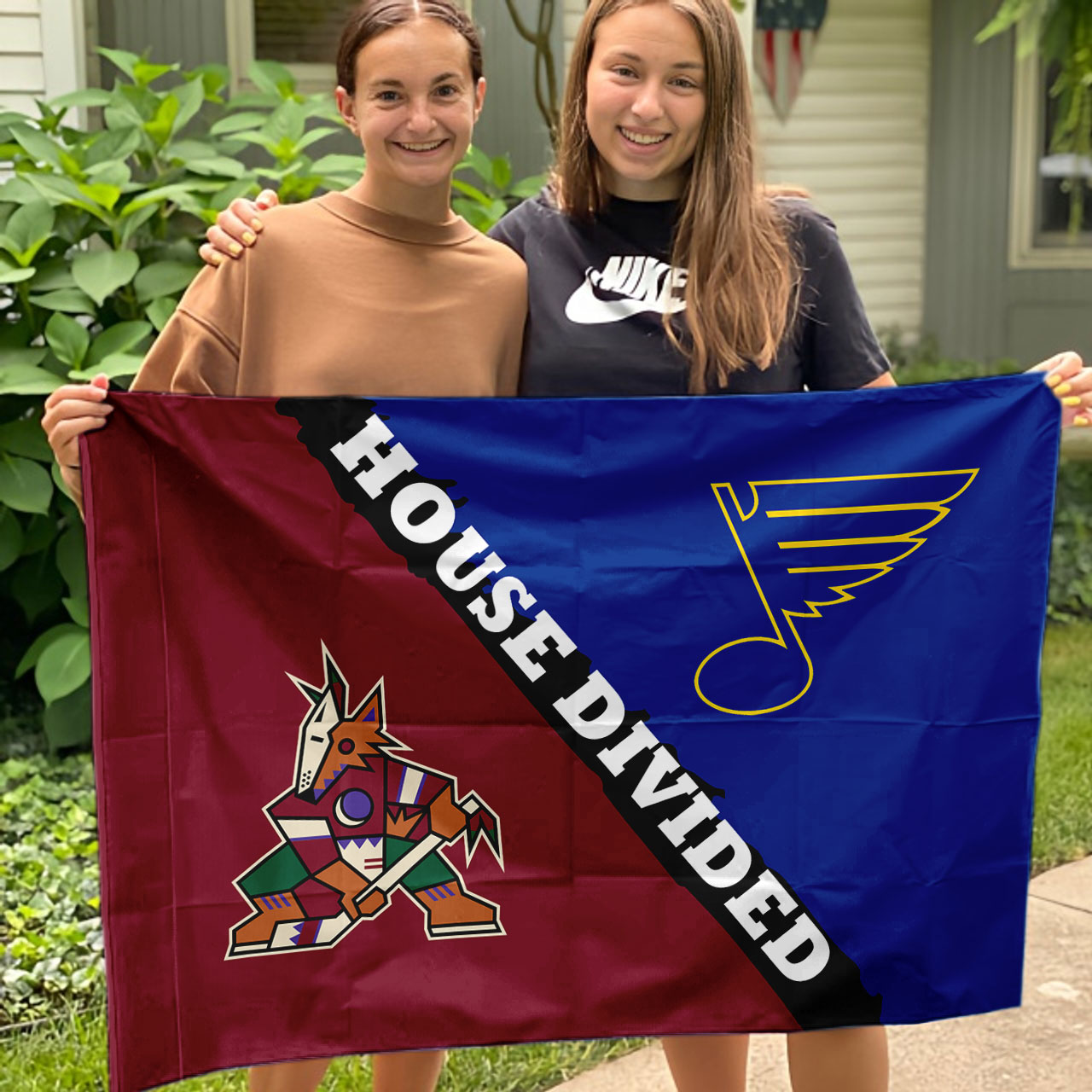 Blues vs Coyotes House Divided Flag, NHL House Divided Flag - Image 3