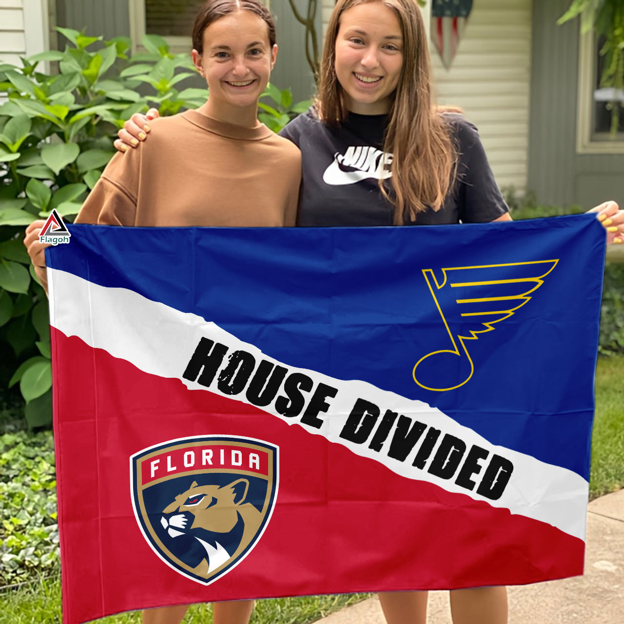 Blues vs Panthers House Divided Flag, NHL House Divided Flag - Image 3