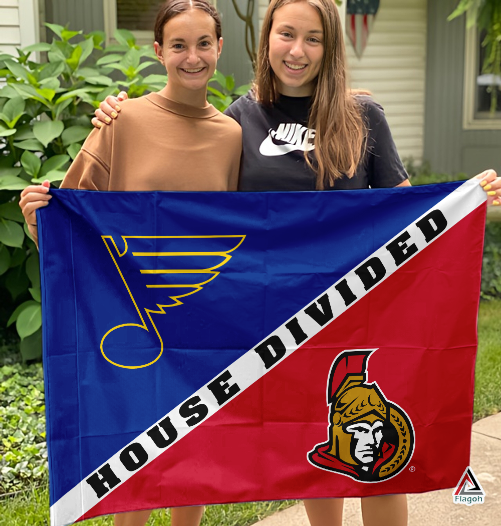 Blues vs Senators House Divided Flag, NHL House Divided Flag - Image 3