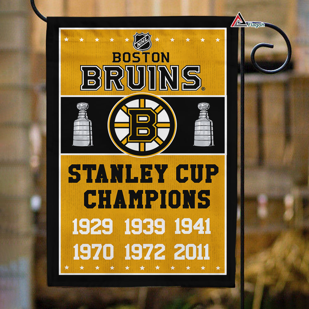 Boston Bruins Stanley Cup Champions Flag, Bruins Stanley Cup Flag, NHL Premium Flag