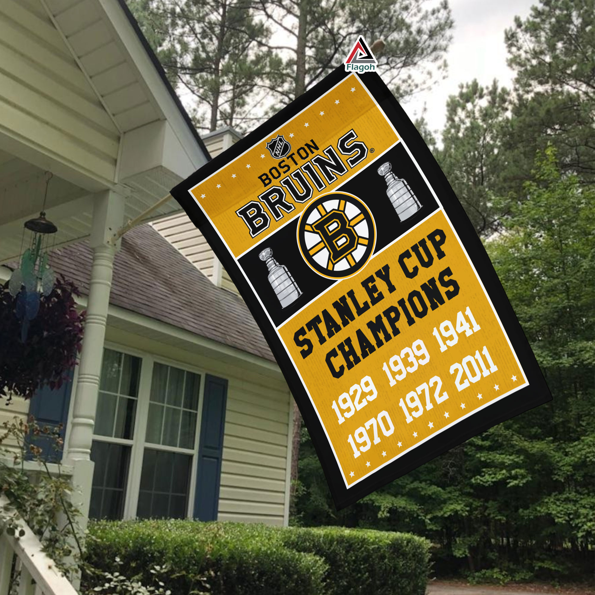 Boston Bruins Stanley Cup Champions Flag, Bruins Stanley Cup Flag, NHL Premium Flag - Image 3