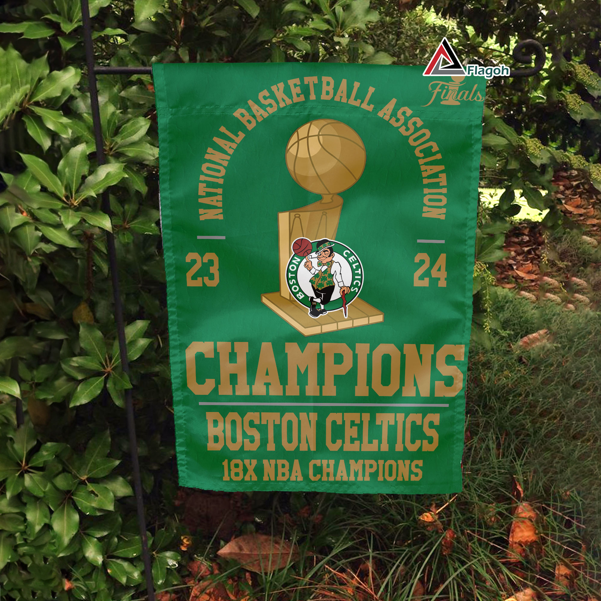 Boston Celtics 2024 Finals Champion Flag, Celtics Championships Banner, Celtics 2024 Flag, 2024 NBA Champion Flag, NBA Premium Flag - Image 4