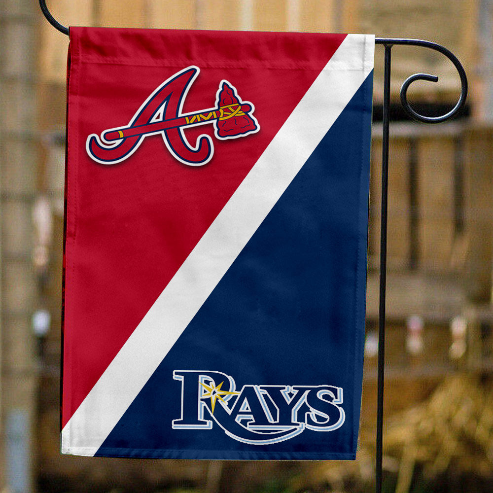 Braves vs Rays House Divided Flag, MLB House Divided Flag