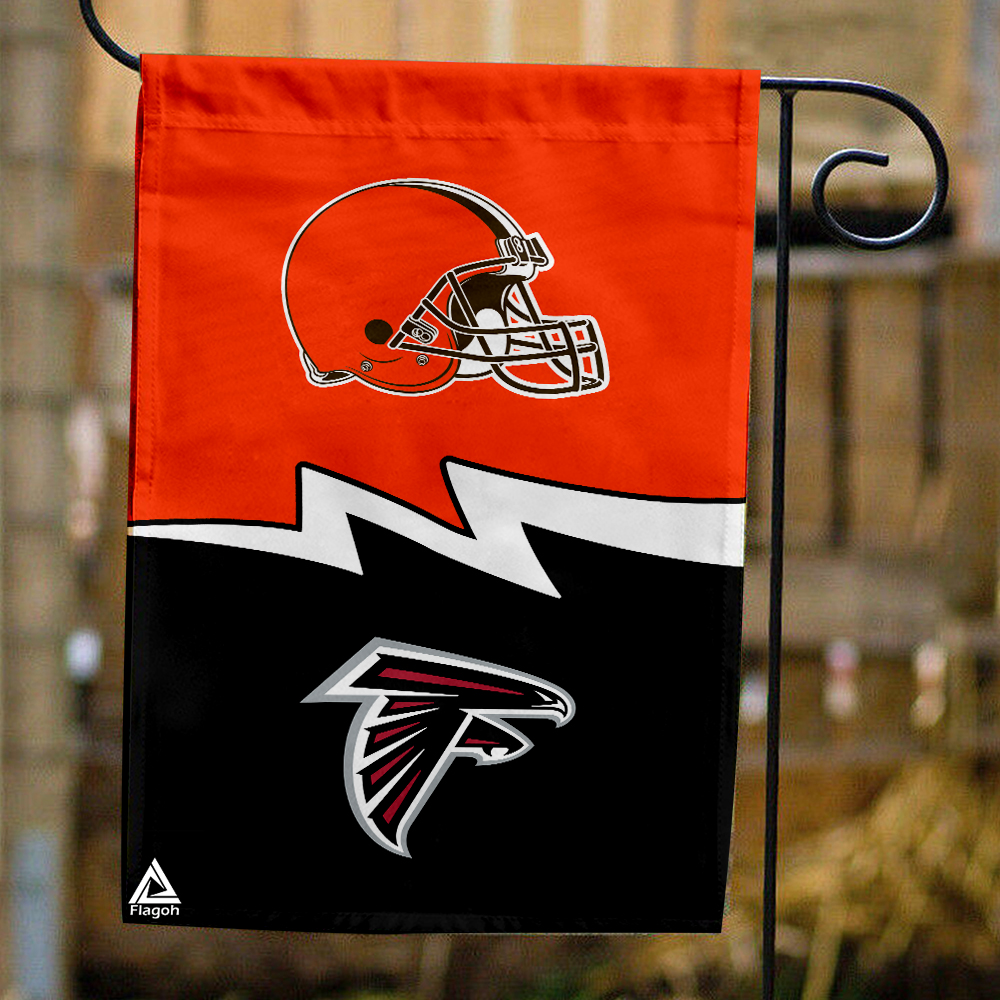 Browns vs Falcons House Divided Flag, NFL House Divided Flag