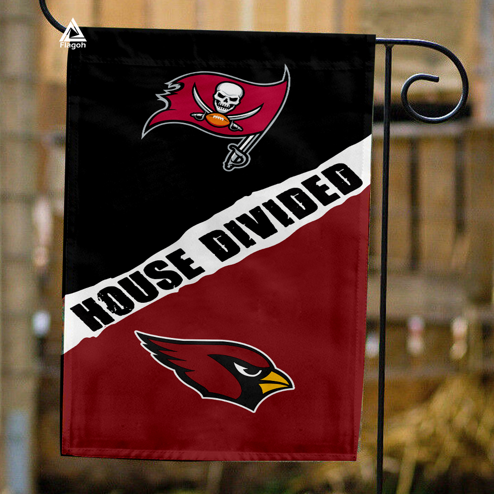 Buccaneers vs Cardinals House Divided Flag, NFL House Divided Flag