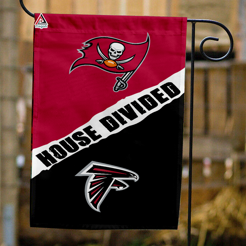 Buccaneers vs Falcons House Divided Flag, NFL House Divided Flag