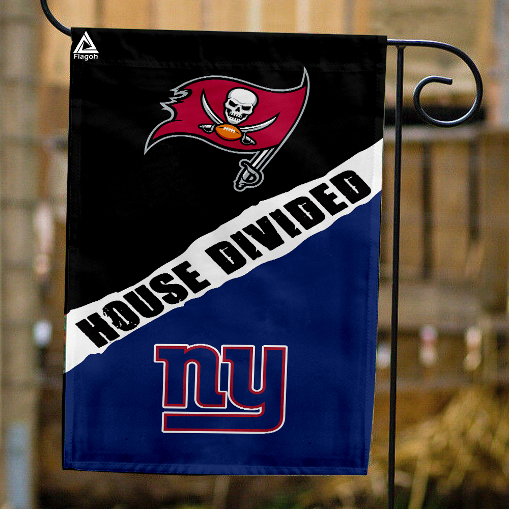 Buccaneers vs Giants House Divided Flag, NFL House Divided Flag