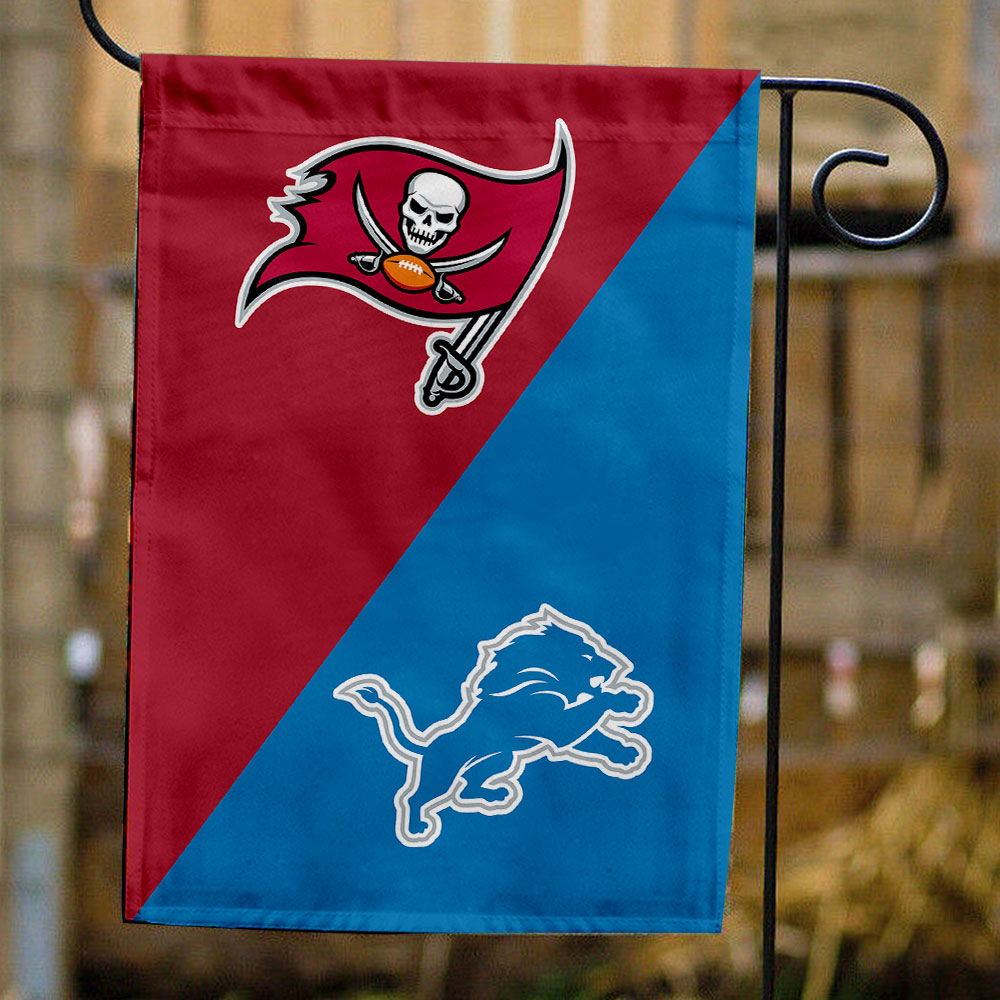 Buccaneers vs Lions House Divided Flag, NFL House Divided Flag