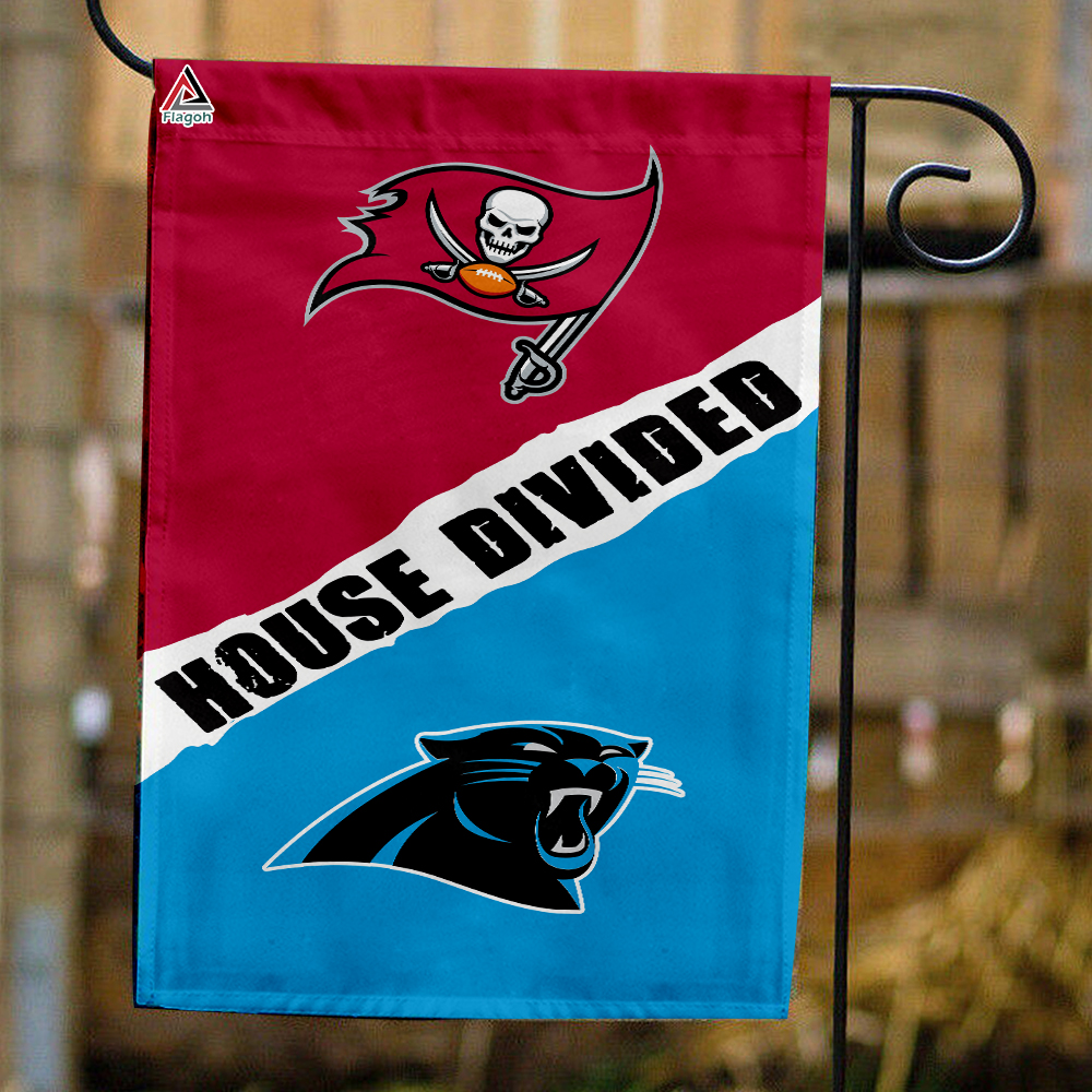 Buccaneers vs Panthers House Divided Flag, NFL House Divided Flag