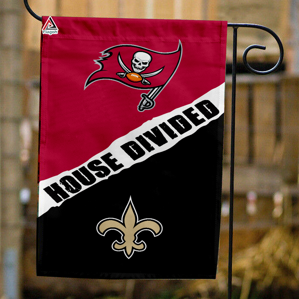 Buccaneers vs Saints House Divided Flag, NFL House Divided Flag