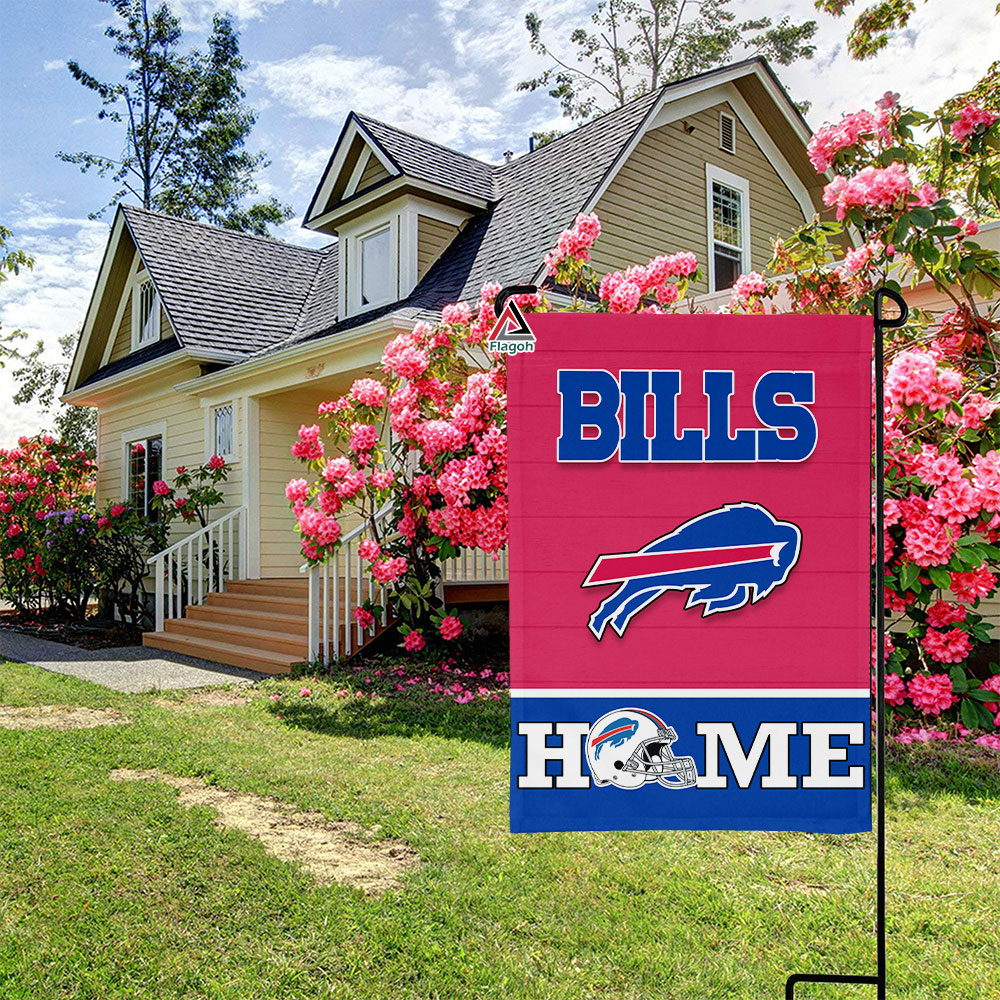 Buffalo Bills Football Flag, Billy Buffalo Mascot Personalized Football Fan Welcome Flags, Custom Family Name NFL Decor - Image 6