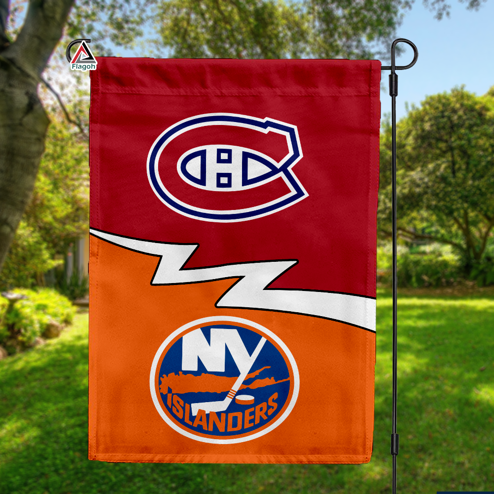 Canadiens vs Rangers House Divided Flag, NHL House Divided Flag