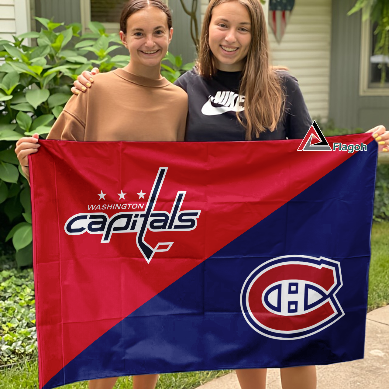 Capitals vs Canadiens House Divided Flag, NHL House Divided Flag - Image 3