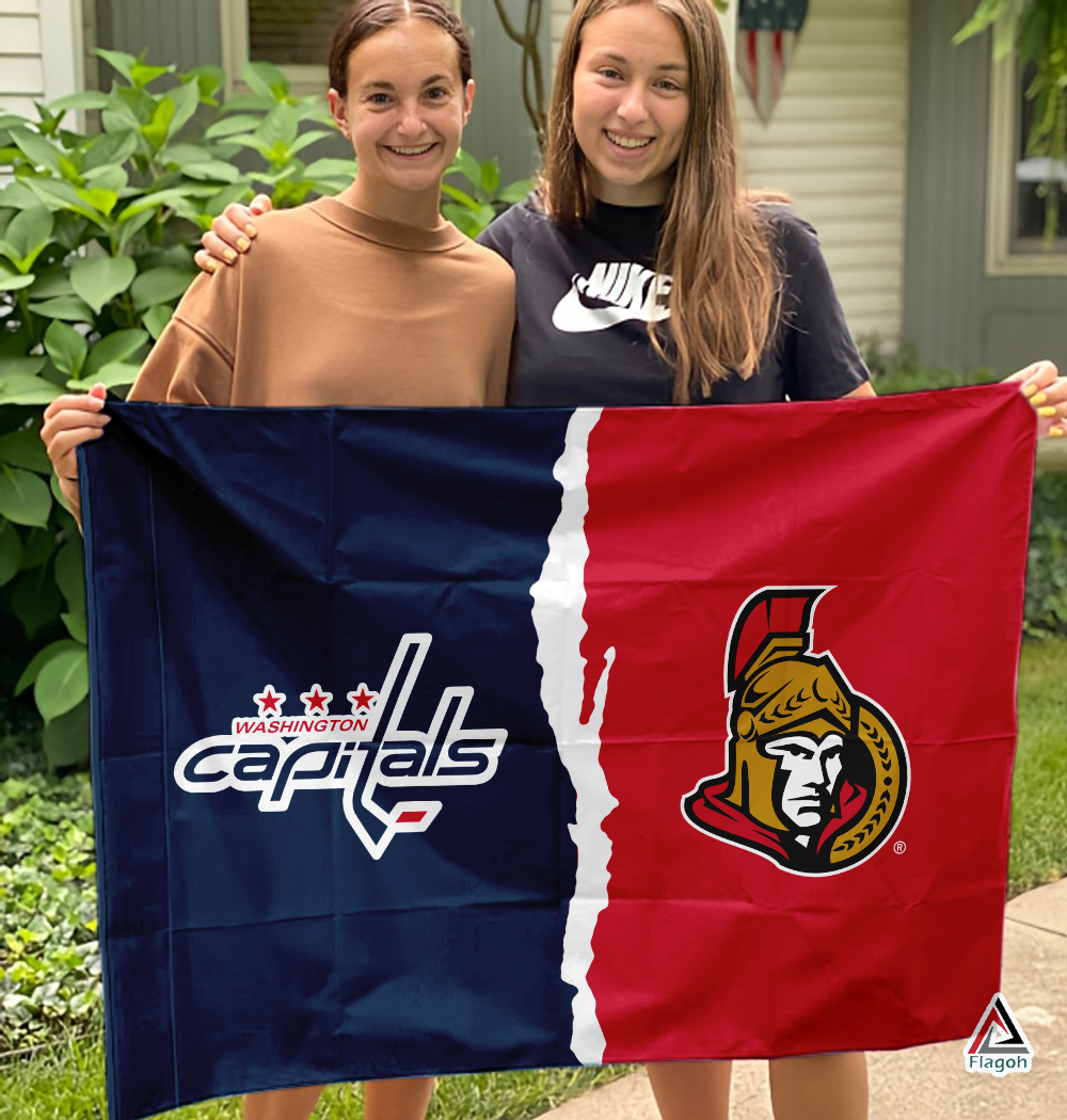 Capitals vs Senators House Divided Flag, NHL House Divided Flag - Image 3