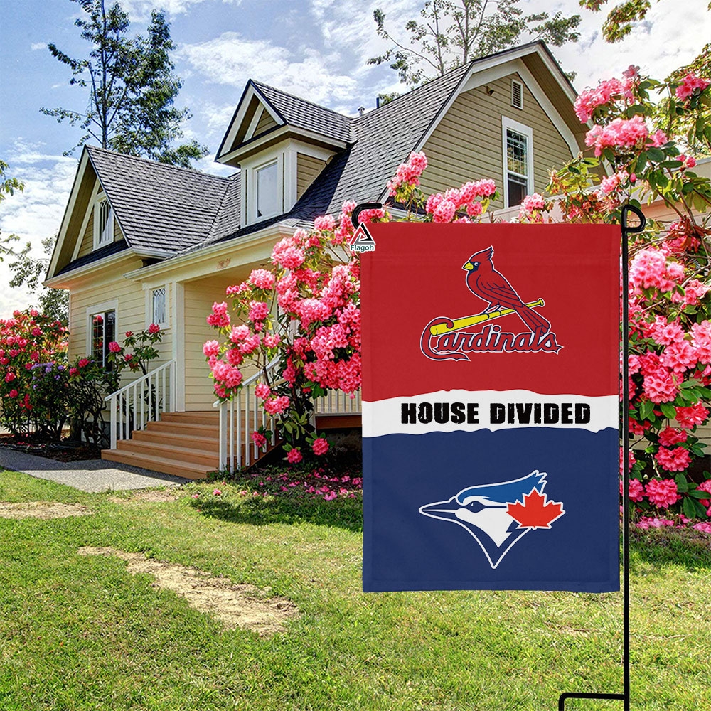 Cardinals vs Blue Jays House Divided Flag, MLB House Divided Flag - Image 3