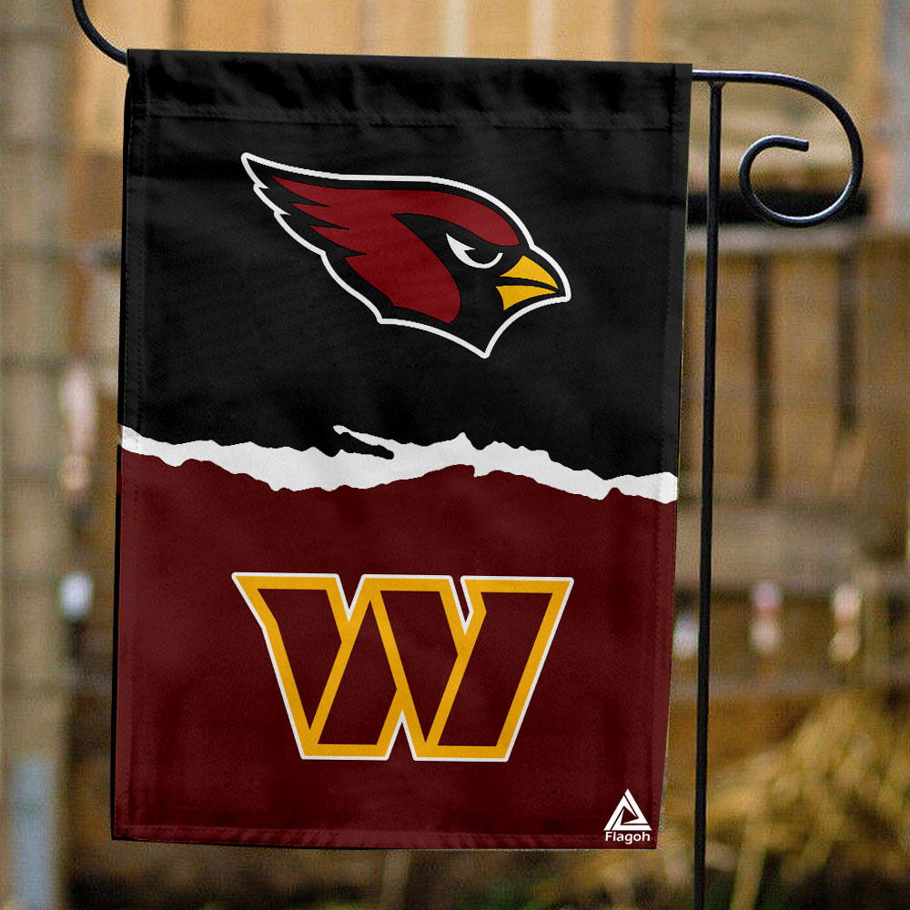 Cardinals vs Commanders House Divided Flag, NFL House Divided Flag