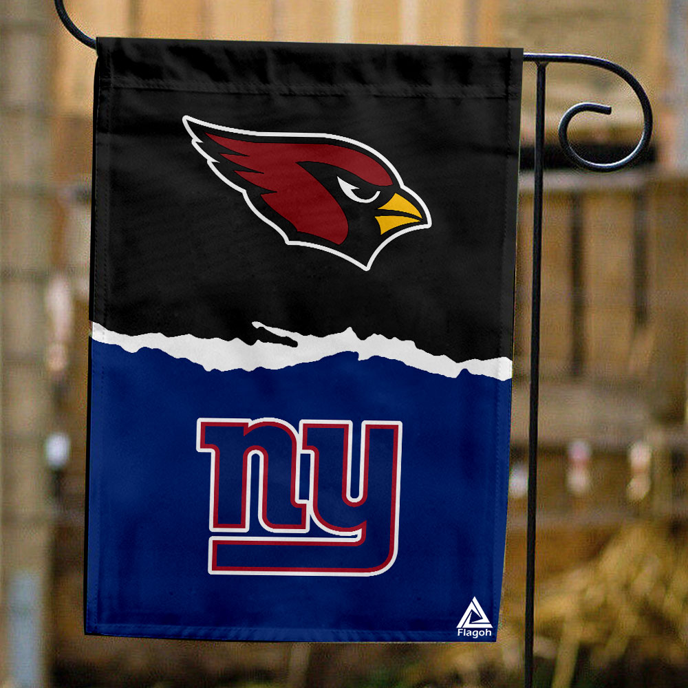 Cardinals vs Giants House Divided Flag, NFL House Divided Flag