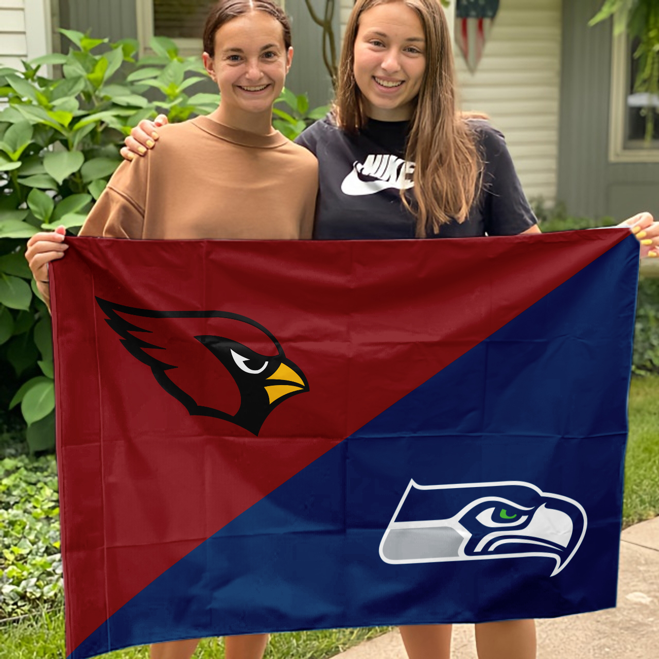 Cardinals vs Seahawks House Divided Flag, NFL House Divided Flag - Image 3