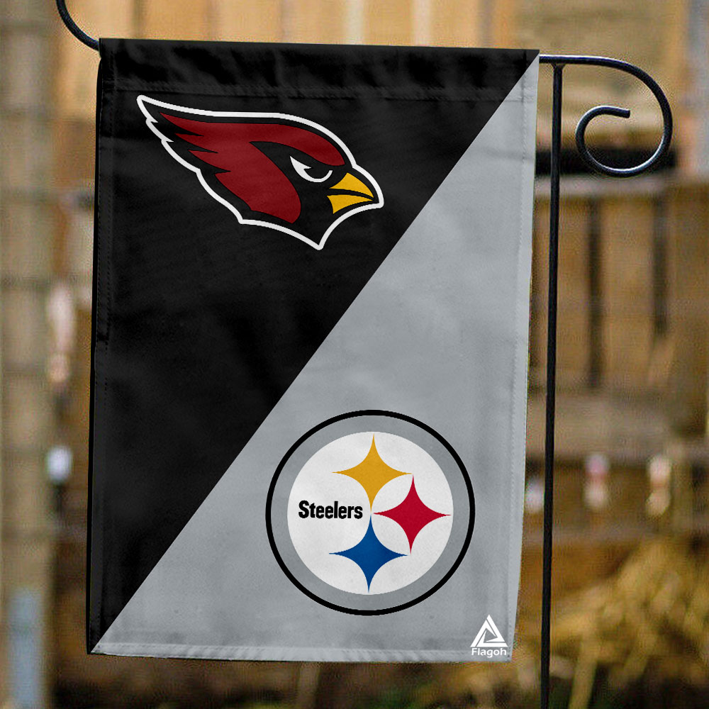 Cardinals vs Steelers House Divided Flag, NFL House Divided Flag