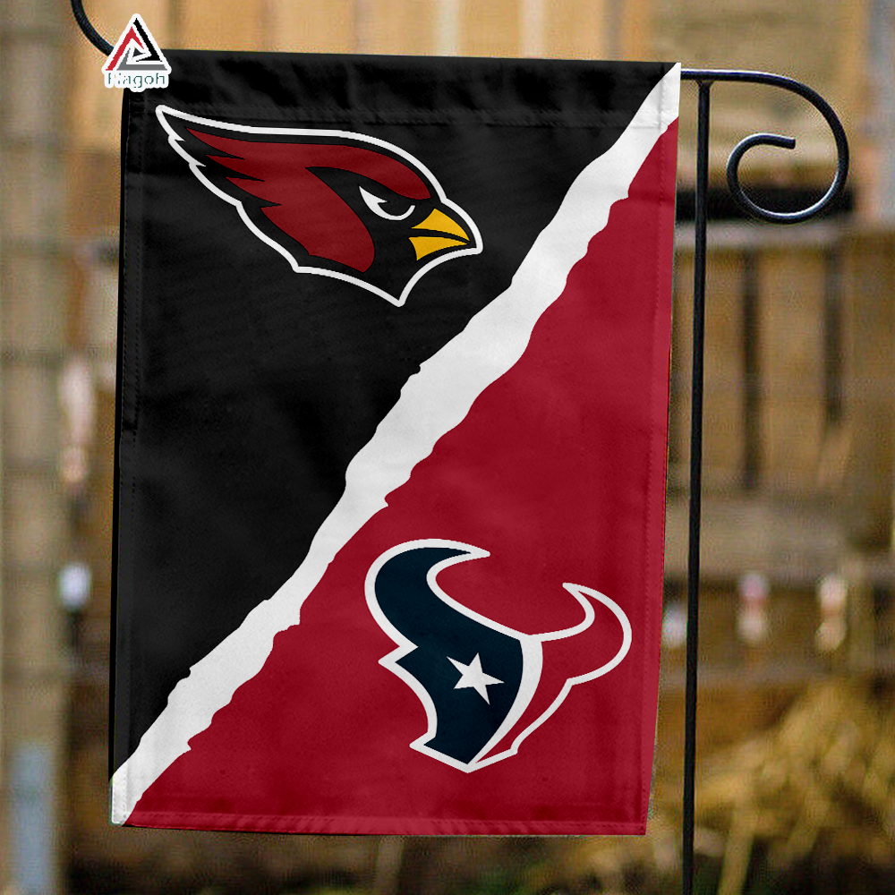 Cardinals vs Texans House Divided Flag, NFL House Divided Flag
