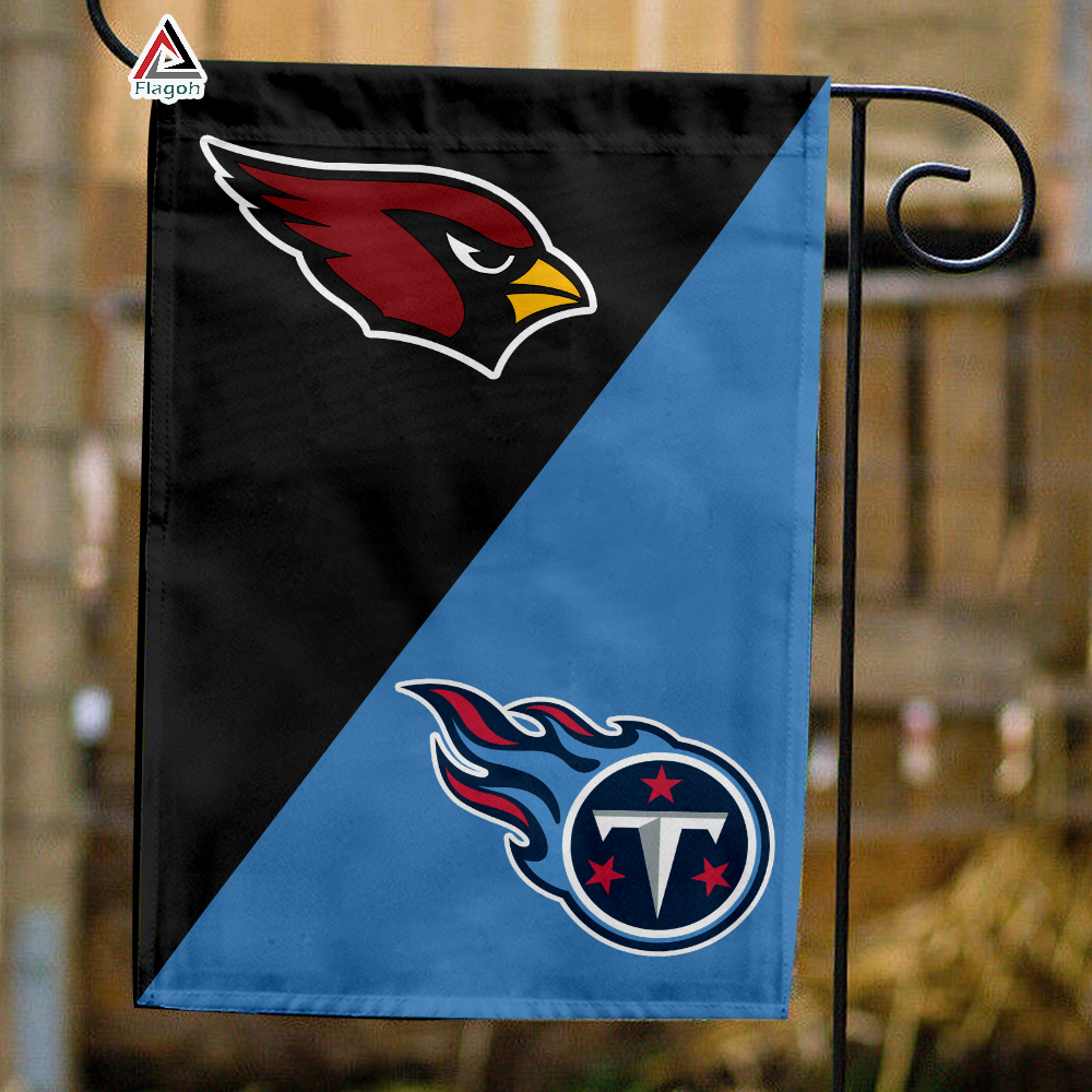 Cardinals vs Titans House Divided Flag, NFL House Divided Flag