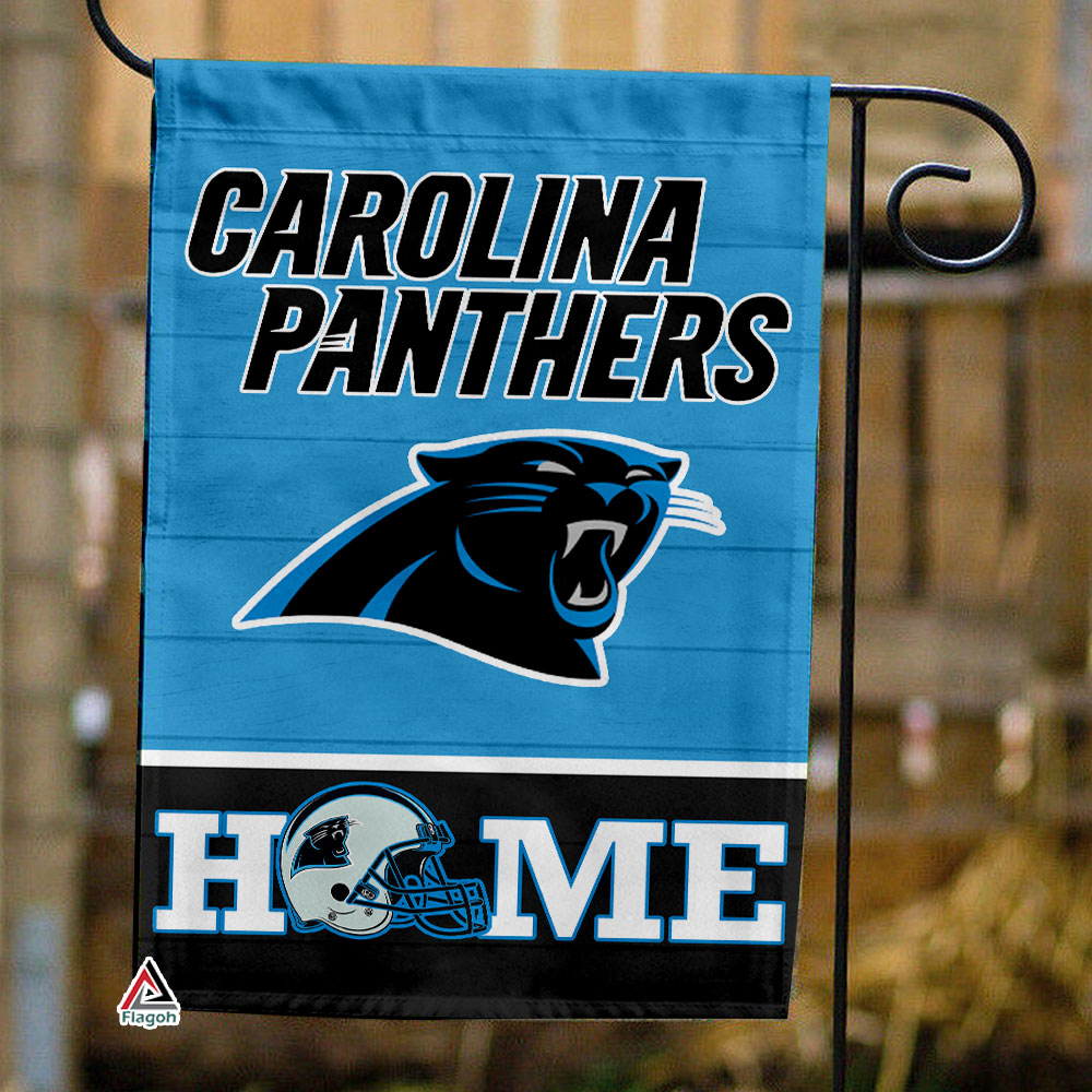 Carolina Panthers Football Flag, Sir Purr Mascot Personalized Football Fan Welcome Flags, Custom Family Name NFL Decor - Image 4