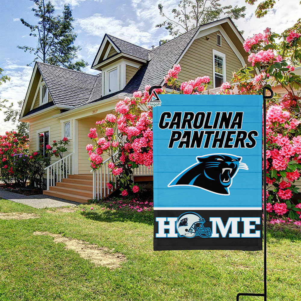 Carolina Panthers Football Flag, Sir Purr Mascot Personalized Football Fan Welcome Flags, Custom Family Name NFL Decor - Image 6